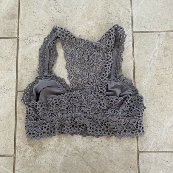 Altar’d State Grey Crochet Lace Bralette Small - Picture 3 of 4